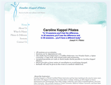 Tablet Screenshot of carolinekappelpilates.com